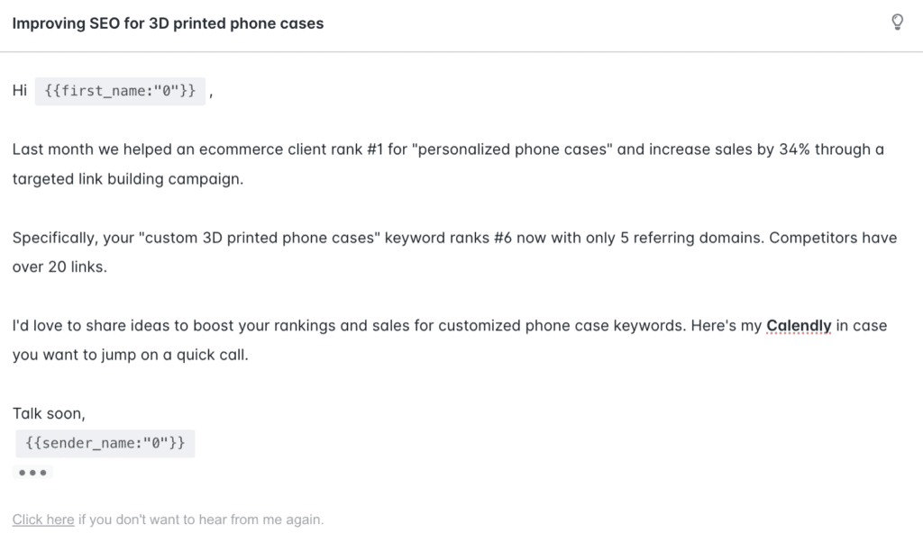 Proper Grammar and Formatting. Cold Outreach Email That Converts.