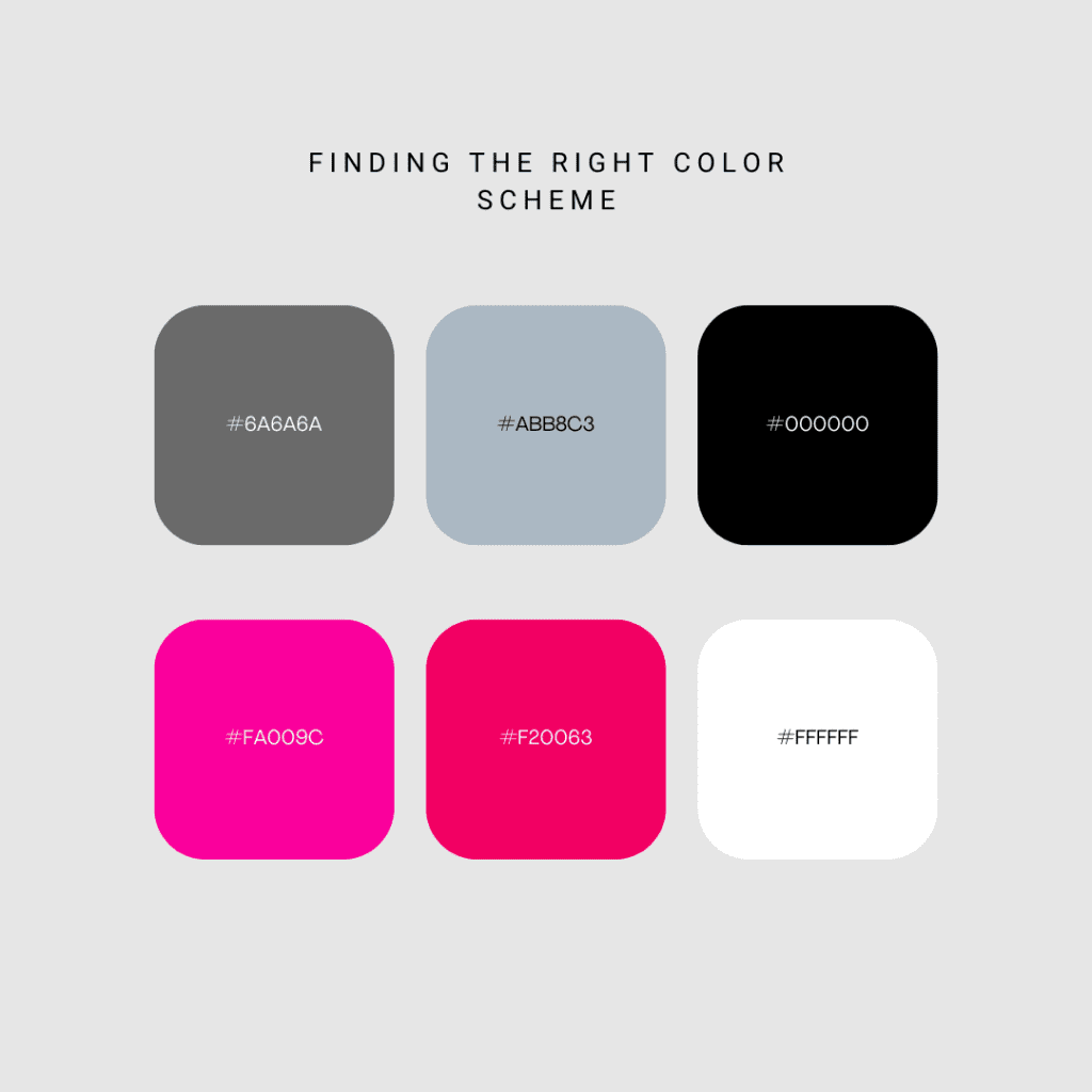 A color palette example