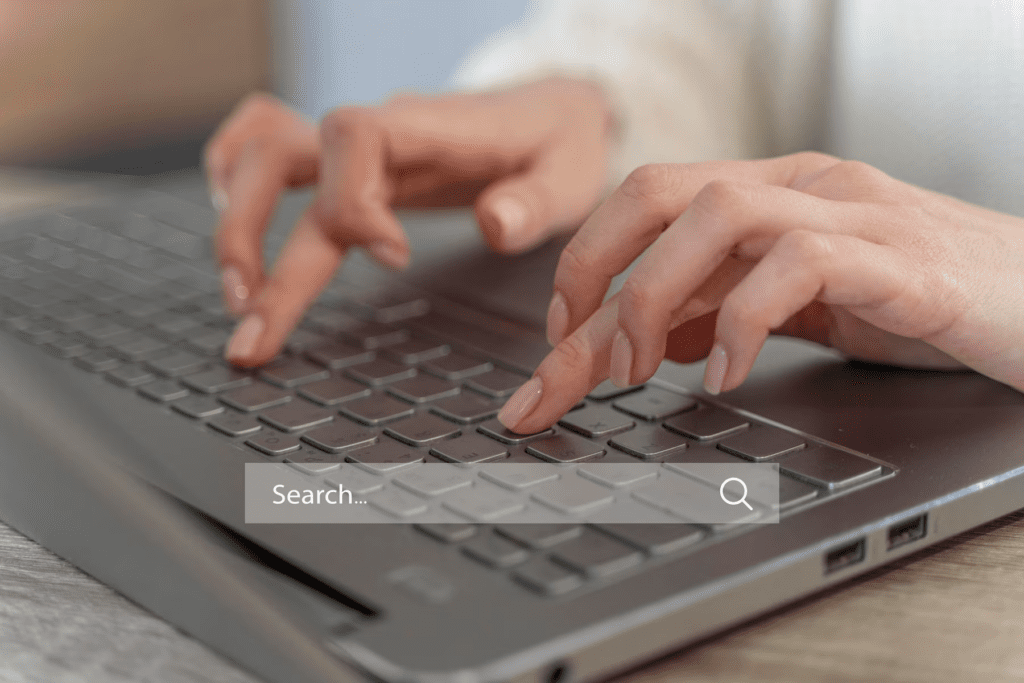 Social Media Insights | Matchbox Design Group | St. Louis, MO Person using a keyboard for social media insights.