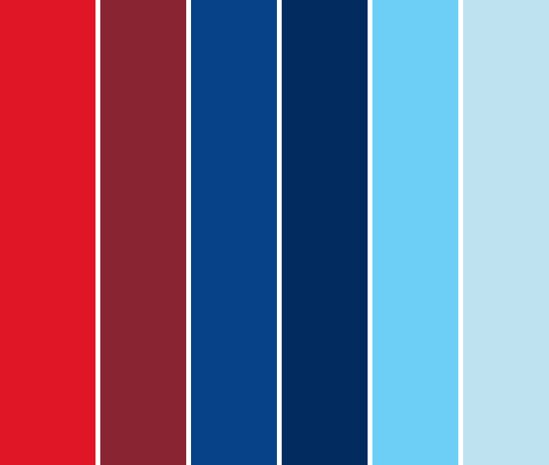 Midwest BankCentre Website Rebuild Color palette.